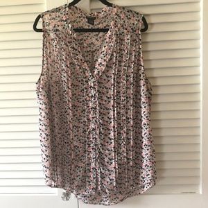 Torrid Sleeveless Button-Down Shirt